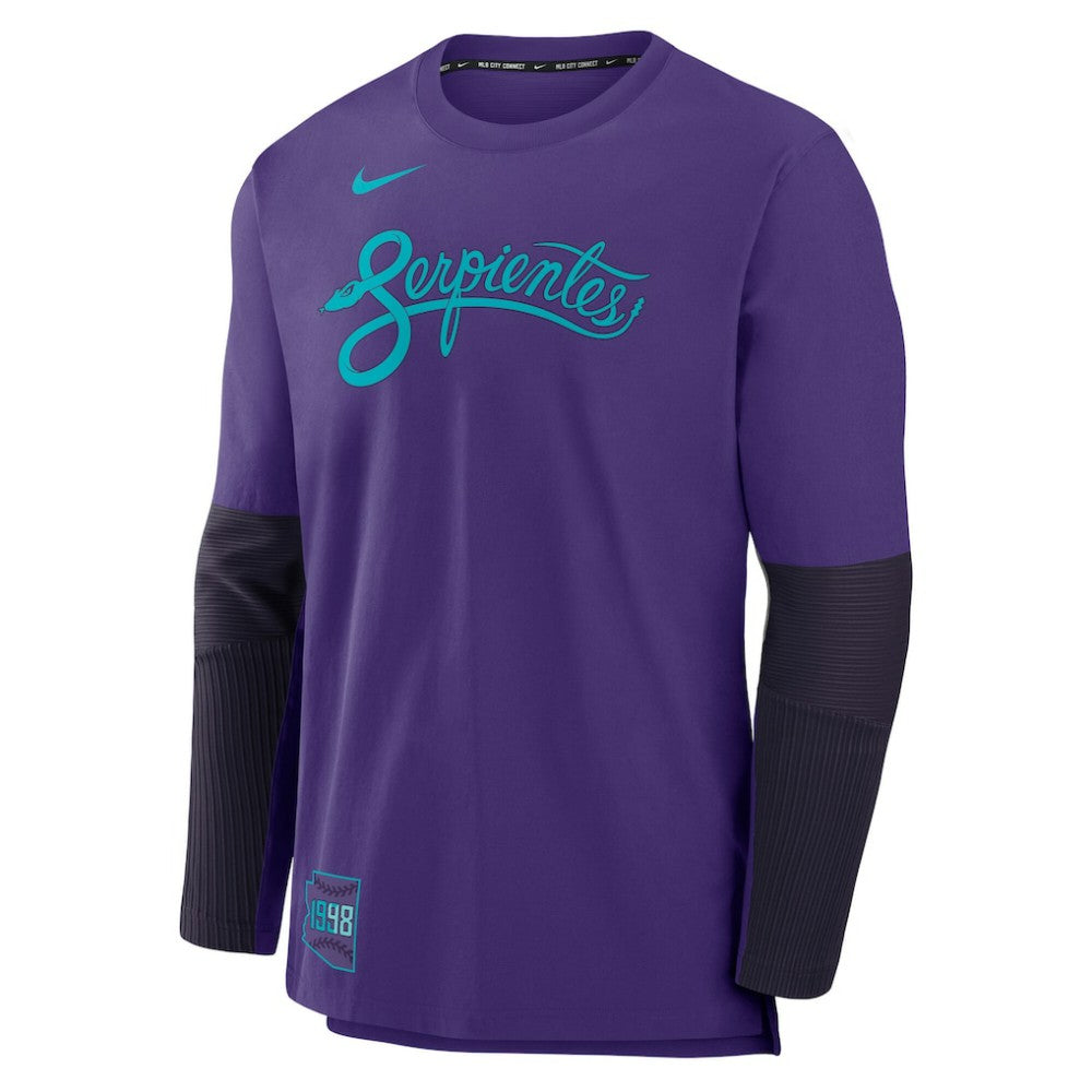 Arizona Diamondbacks Nike 2025 City Connect Authentic Collection Player Dri-FIT Lightweight Pullover - Purple Pullover