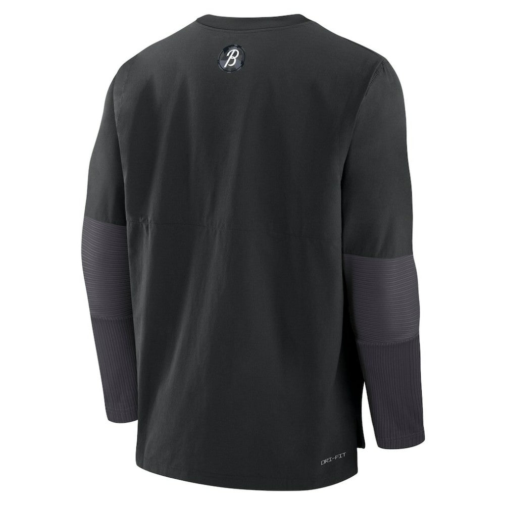 Baltimore Orioles Nike 2025 City Connect Authentic Collection Player Dri-FIT Lightweight Pullover - Black Pullover