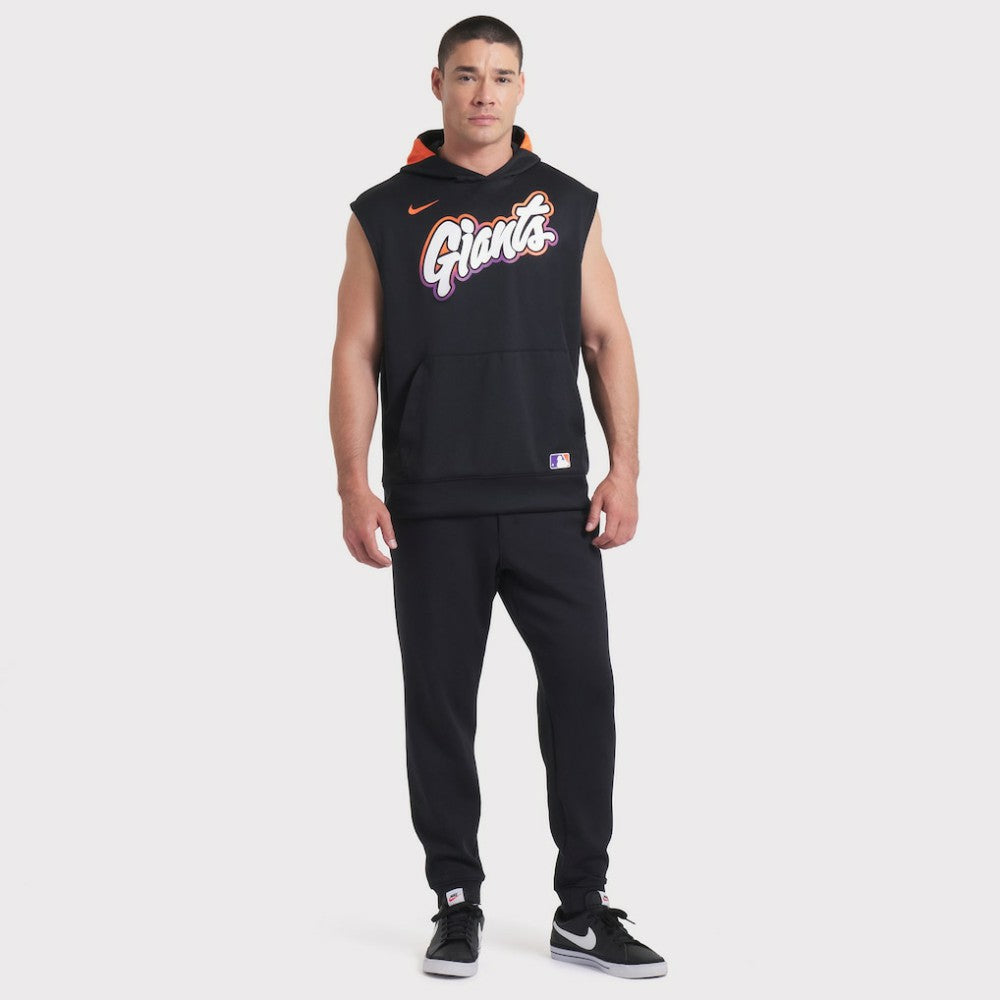 San Francisco Giants Nike 2025 City Connect Authentic Collection Dri-FIT Sleeveless Hoodie - Black Hoodies