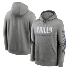 Philadelphia Phillies Nike City Connect Club Pullover Hoodie - Heather Charcoal Hoodies