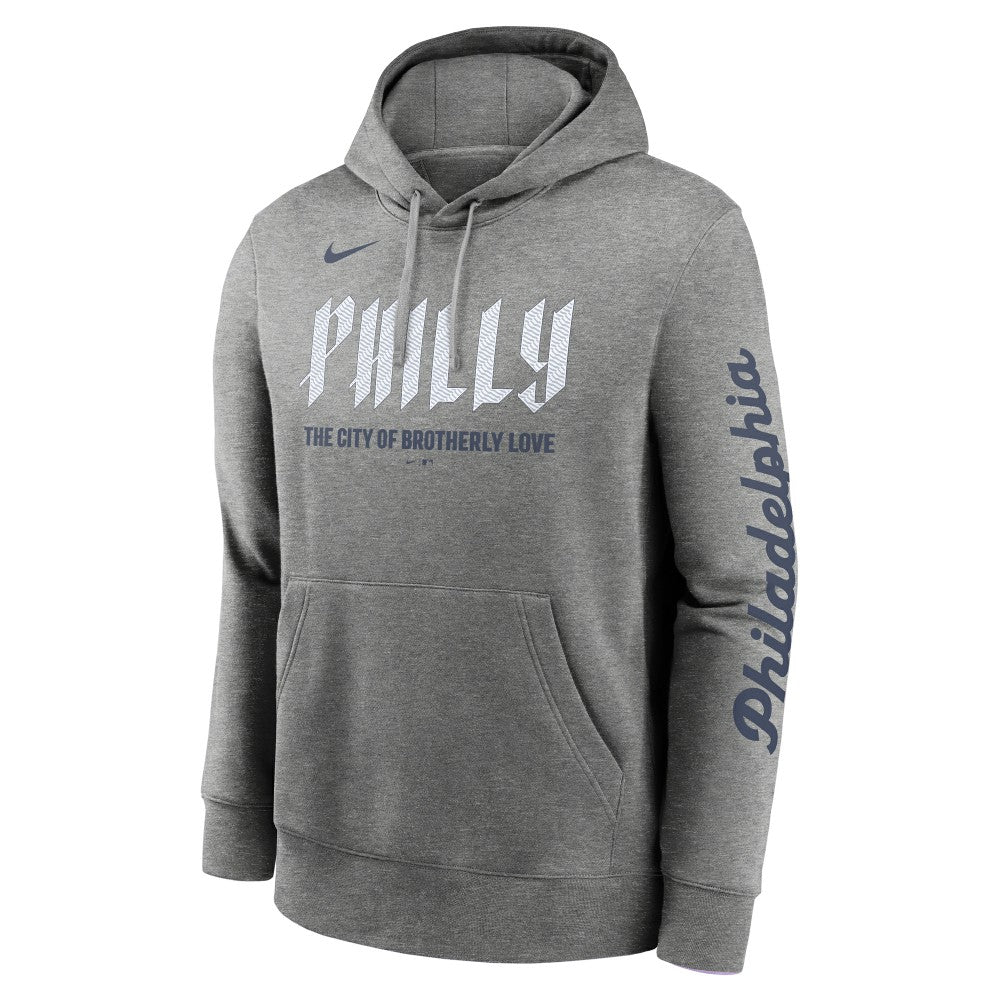 Philadelphia Phillies Nike City Connect Club Pullover Hoodie - Heather Charcoal Hoodies
