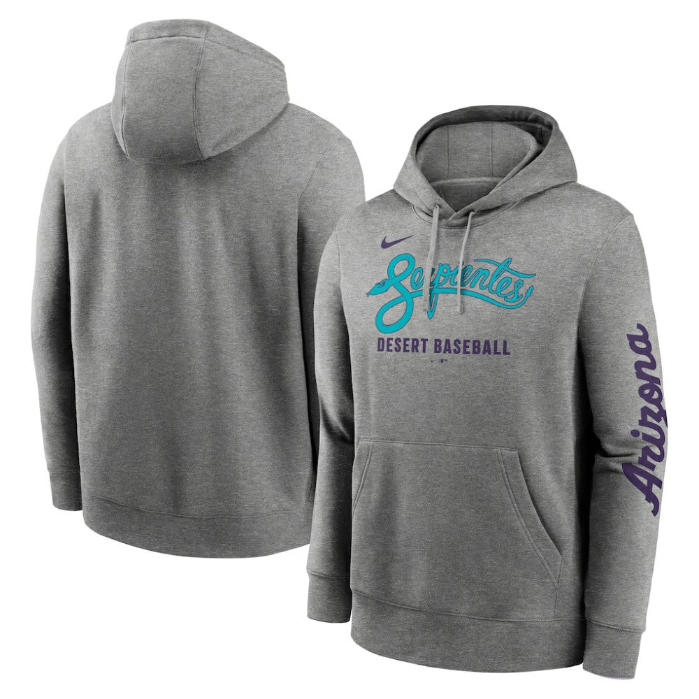 Arizona Diamondbacks Nike City Connect Club Hoodie - Heather Charcoal Hoodies