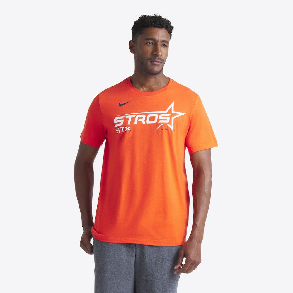Houston Astros Nike City Connect Wordmark T-Shirt - Orange T-shirts