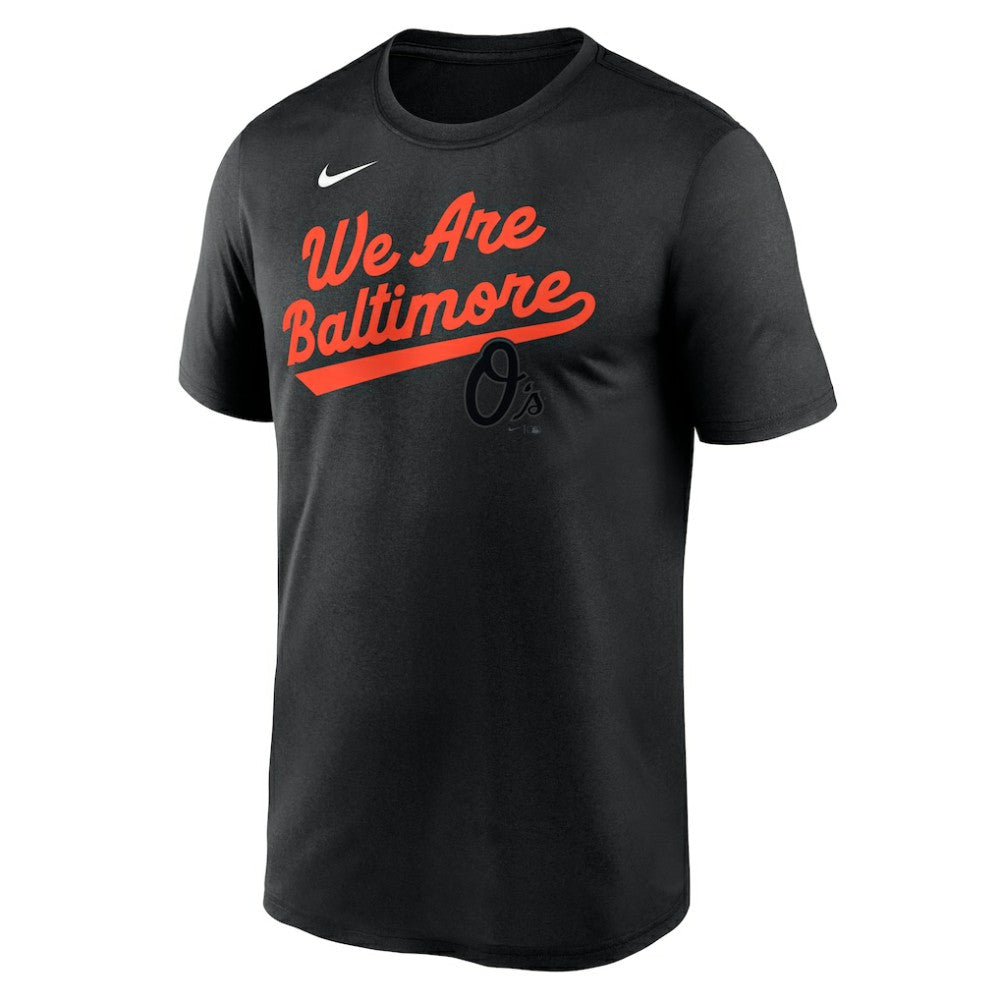 Baltimore Orioles Nike City Connect Team Phrase Script Legend Performance T-Shirt - Black T-shirts