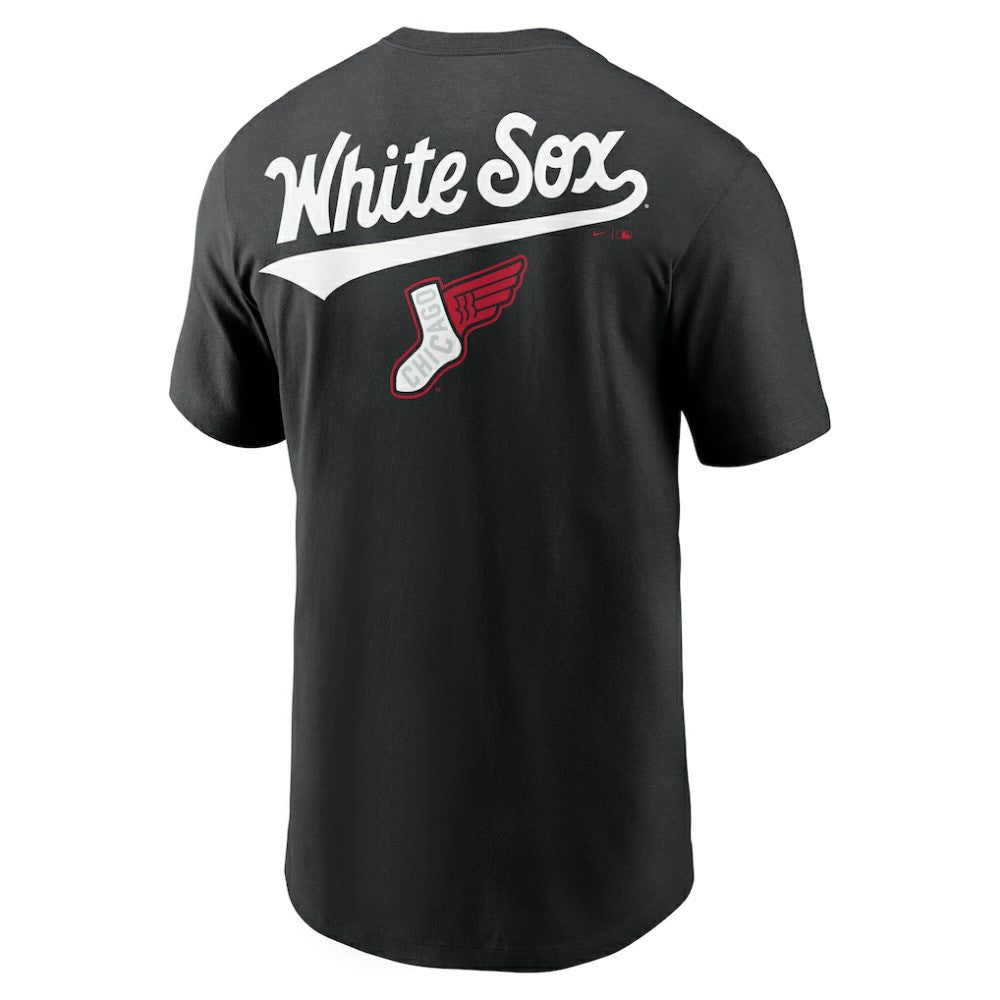 Chicago White Sox Nike 2025 City Connect 2-Hit T-Shirt - Black T-shirts