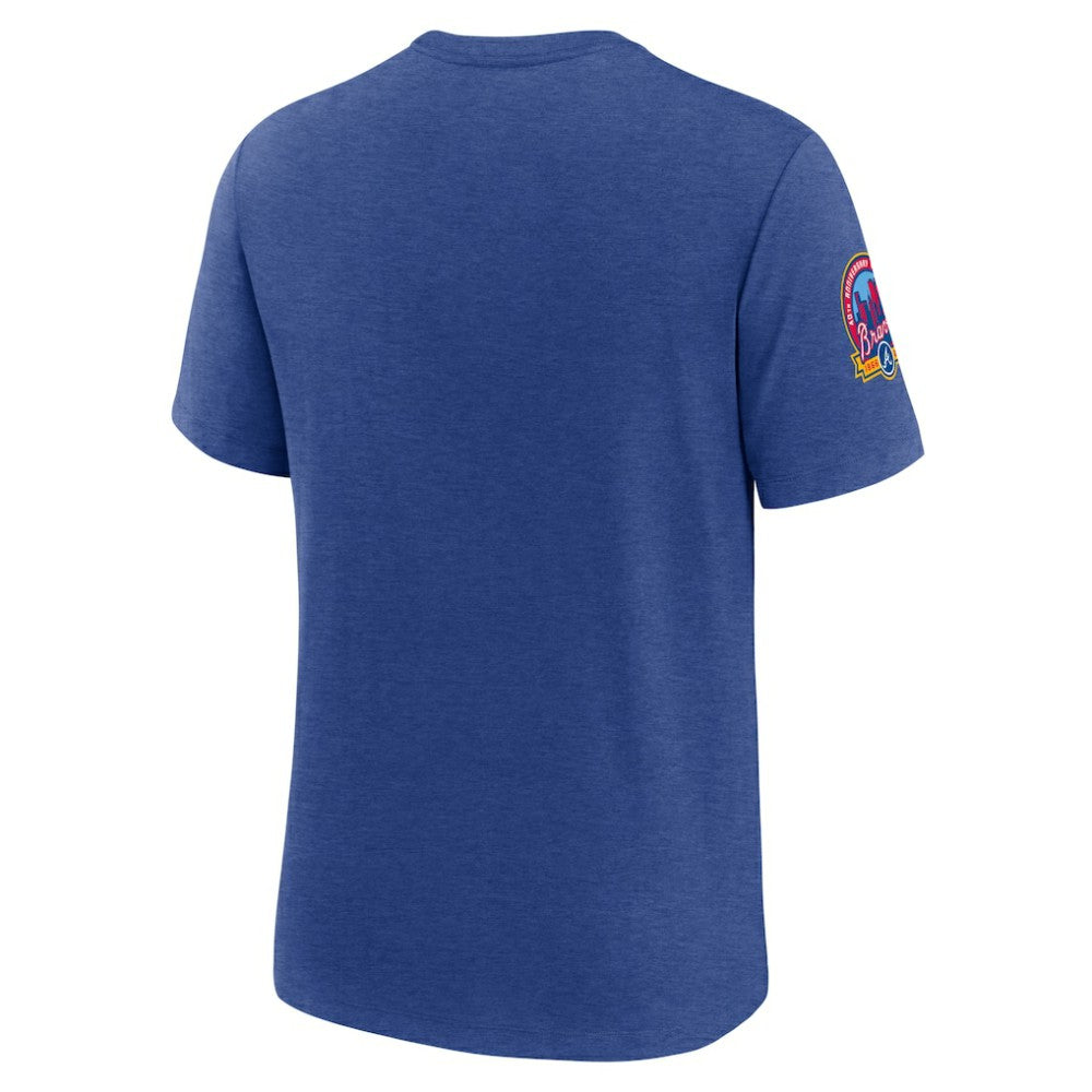 Atlanta Braves Nike Cooperstown Collection Eras Tri-Blend T-Shirt - Heather Royal T-shirts