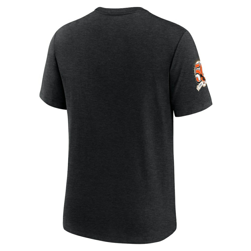 Baltimore Orioles Nike Cooperstown Collection Eras Tri-Blend T-Shirt - Heather Black T-shirts