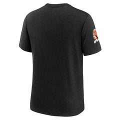 Baltimore Orioles Nike Cooperstown Collection Eras Tri-Blend T-Shirt - Heather Black T-shirts