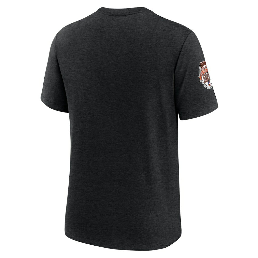 San Francisco Giants Nike Cooperstown Collection Eras Tri-Blend T-Shirt - Heather Black T-shirts