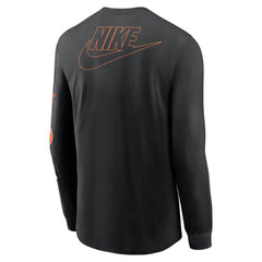 Baltimore Orioles Nike Cooperstown Collection Knockout Long Sleeve T-Shirt - Black T-shirts