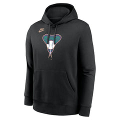 Arizona Diamondbacks Nike Cooperstown Collection Logo Club Hoodie - Black Hoodies