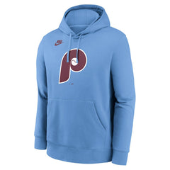 Philadelphia Phillies Nike Cooperstown Collection Logo Club Hoodie - Light Blue Hoodies