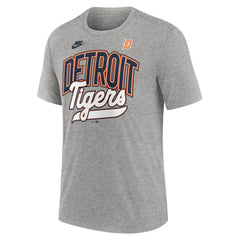 Detroit Tigers Nike Cooperstown Collection Retro Tri-Blend T-Shirt - Heather Gray T-shirts