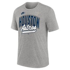 Houston Astros Nike Cooperstown Collection Retro Tri-Blend T-Shirt - Heather Gray T-shirts