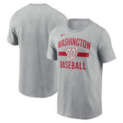 Washington Nationals Nike  Arched T-Shirt - Heather Gray T-shirts