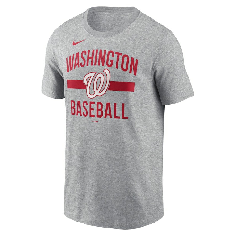 Washington Nationals Nike  Arched T-Shirt - Heather Gray T-shirts