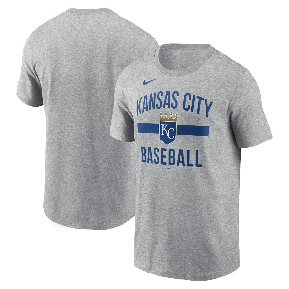 Kansas City Royals Nike  Arched T-Shirt - Heather Gray T-shirts
