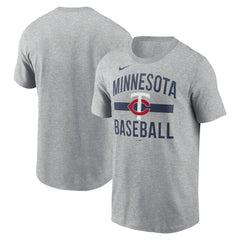 Minnesota Twins Nike  Arched T-Shirt - Heather Gray T-shirts