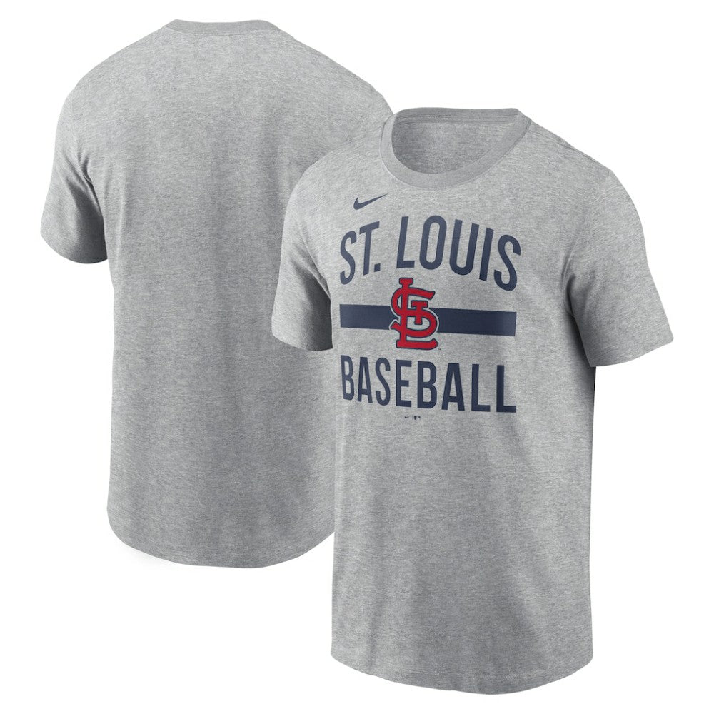 St. Louis Cardinals Nike  Arched T-Shirt - Heather Gray T-shirts