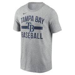 Tampa Bay Rays Nike  Arched T-Shirt - Heather Gray T-shirts