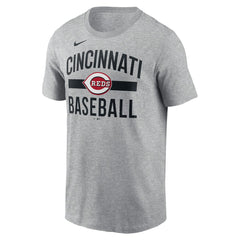 Cincinnati Reds Nike  Arched T-Shirt - Heather Gray T-shirts