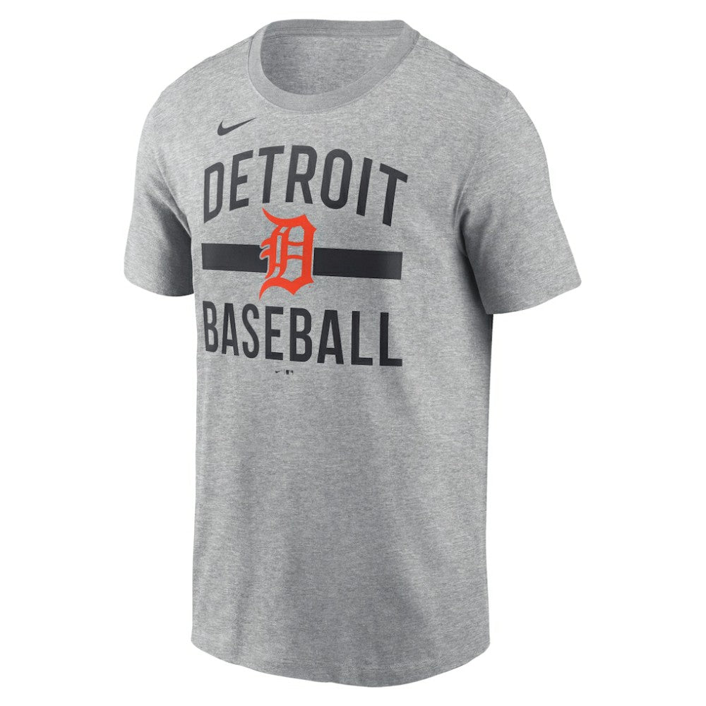 Detroit Tigers Nike  Arched T-Shirt - Heather Gray T-shirts