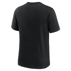 Pittsburgh Pirates Nike Logo Tri-Blend T-Shirt - Heather Black T-shirts