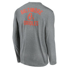 Baltimore Orioles Nike 2-Hit Legend Dri-FIT Long Sleeve T-Shirt - Heather Charcoal T-shirts