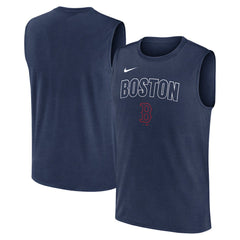 Boston Red Sox Nike Knockout Dri-FIT Muscle Tank Top - Navy Tanks