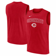 Cincinnati Reds Nike Knockout Dri-FIT Muscle Tank Top - Red Tanks