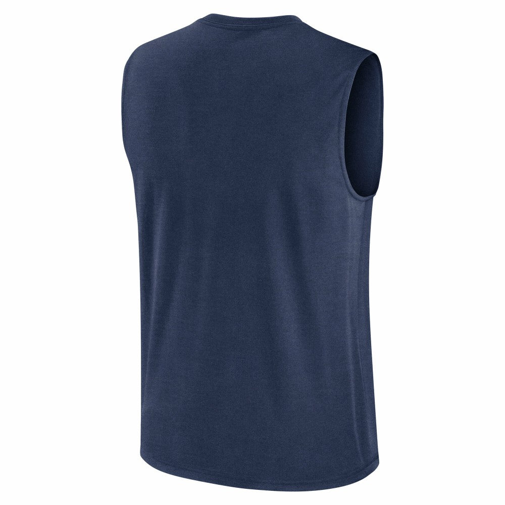 Milwaukee Brewers Nike Knockout Dri-FIT Muscle Tank Top - Navy Tanks