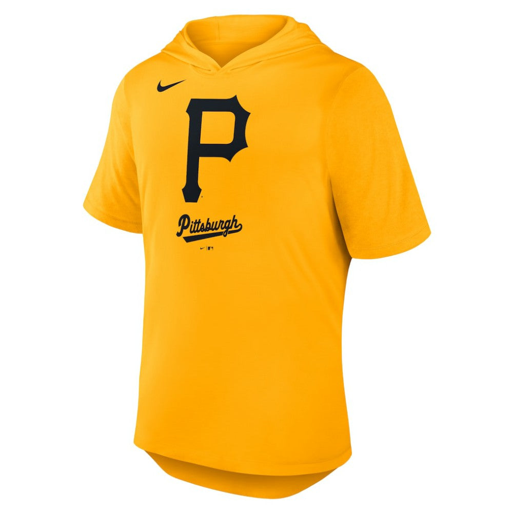 Pittsburgh Pirates Nike Tri-Blend Hoodie T-Shirt - Gold Hoodies