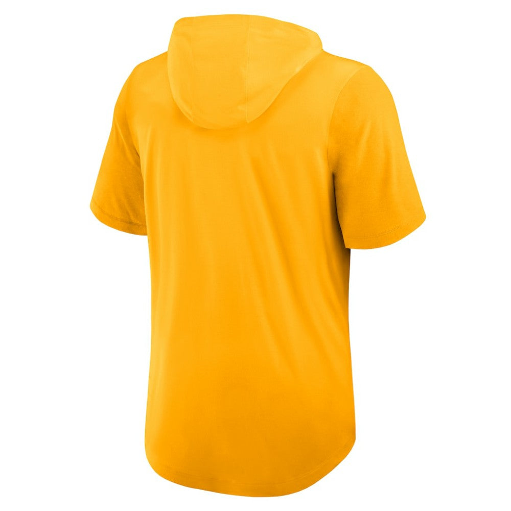 Pittsburgh Pirates Nike Tri-Blend Hoodie T-Shirt - Gold Hoodies