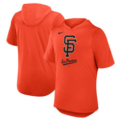 San Francisco Giants Nike Tri-Blend Hoodie T-Shirt - Orange Hoodies