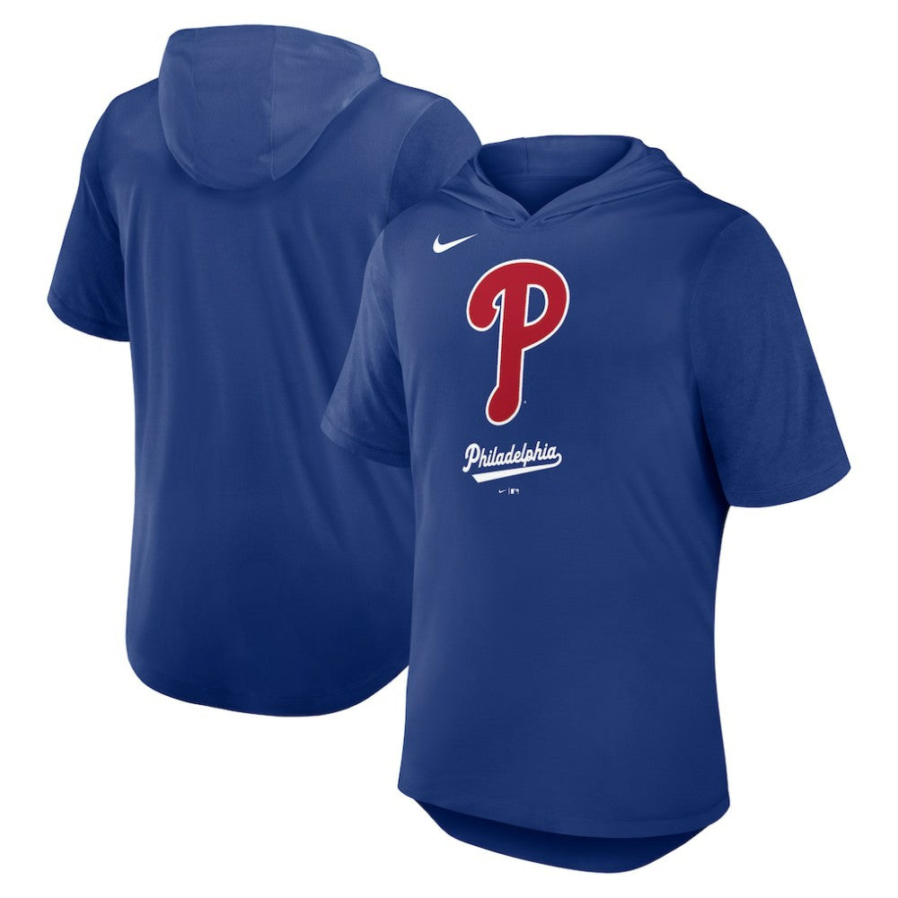 Philadelphia Phillies Nike Tri-Blend Hoodie T-Shirt - Royal Hoodies