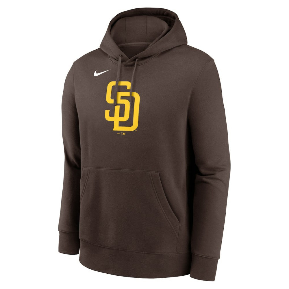 San Diego Padres Nike Logo Club Fleece Hoodie - Brown Hoodies