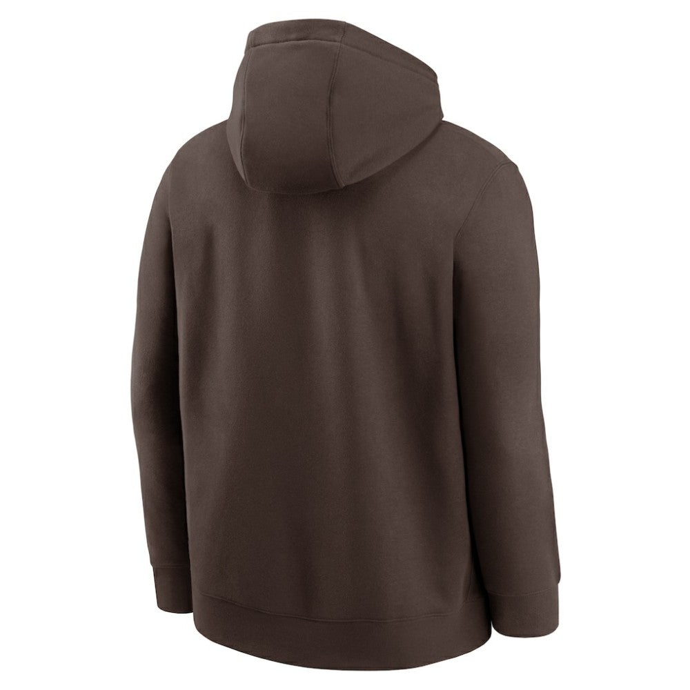 San Diego Padres Nike Logo Club Fleece Hoodie - Brown Hoodies