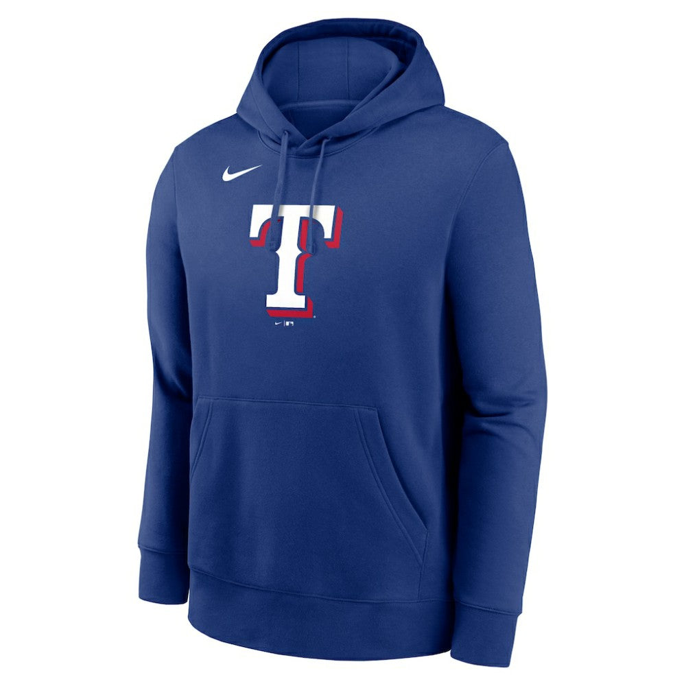 Texas Rangers Nike Logo Club Fleece Hoodie - Royal Hoodies