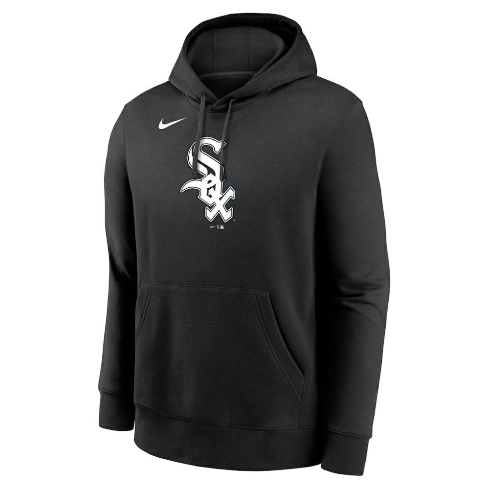Chicago White Sox Nike Logo Club Fleece Hoodie - Black Hoodies