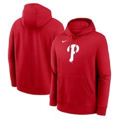 Philadelphia Phillies Nike Logo Club Fleece Hoodie - Red Hoodies