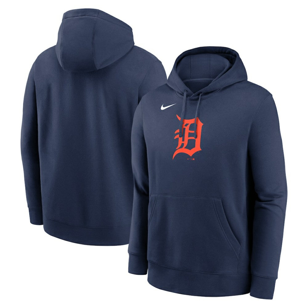 Detroit Tigers Nike Logo Club Fleece Hoodie - Navy Hoodies