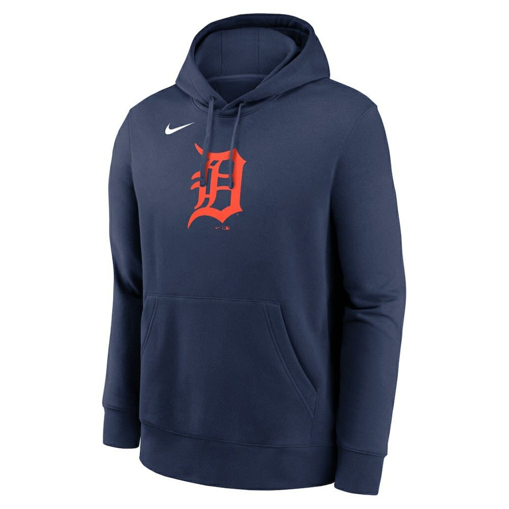 Detroit Tigers Nike Logo Club Fleece Hoodie - Navy Hoodies