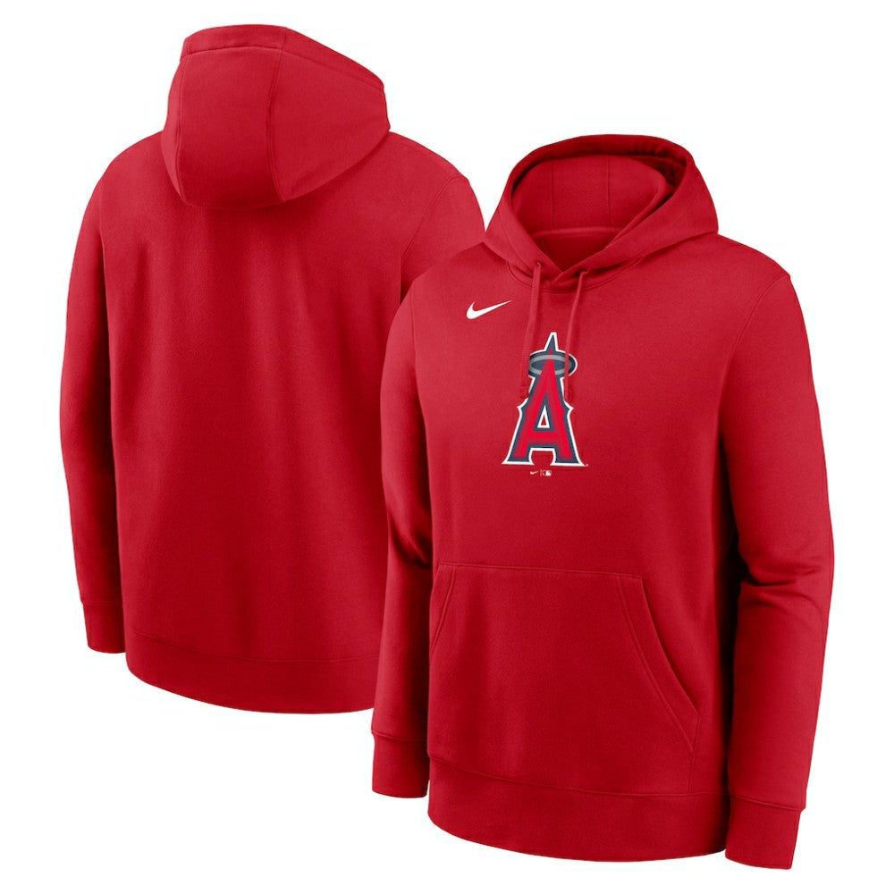 Los Angeles Angels Nike Logo Club Fleece Hoodie - Red Hoodies