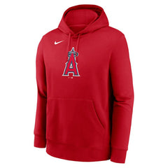 Los Angeles Angels Nike Logo Club Fleece Hoodie - Red Hoodies