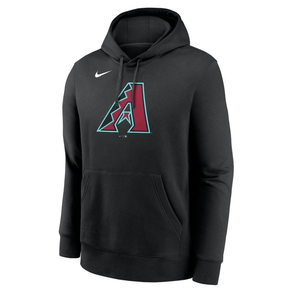 Arizona Diamondbacks Nike Logo Club Fleece Hoodie - Black Hoodies