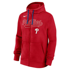 Philadelphia Phillies Nike Knockout Script Full-Zip Hoodie - Red Hoodies