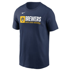 Milwaukee Brewers Nike Team Block T-Shirt - Navy T-shirts