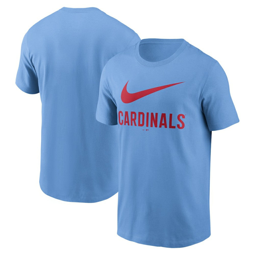 St. Louis Cardinals Nike Swoosh T-Shirt - Light Blue T-shirts