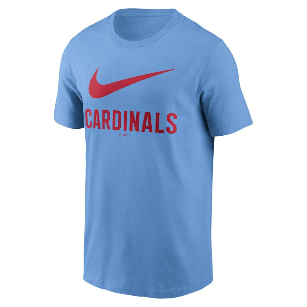 St. Louis Cardinals Nike Swoosh T-Shirt - Light Blue T-shirts