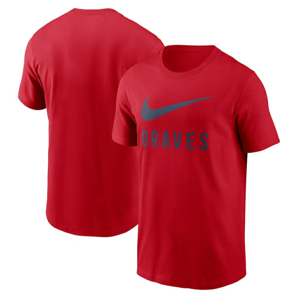 Atlanta Braves Nike Swoosh T-Shirt - Red T-shirts